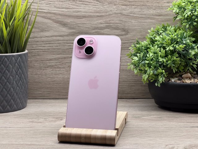 iPhone 15 Pink 128GB 2 ÉV Garanciával 90%
