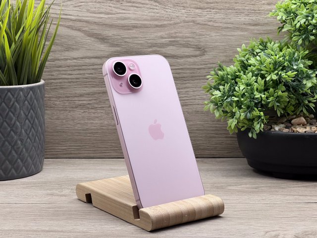 iPhone 15 Pink 128GB 2 ÉV Garanciával 90%