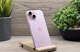 iPhone 15 Pink 128GB 2 ÉV Garanciával 90%