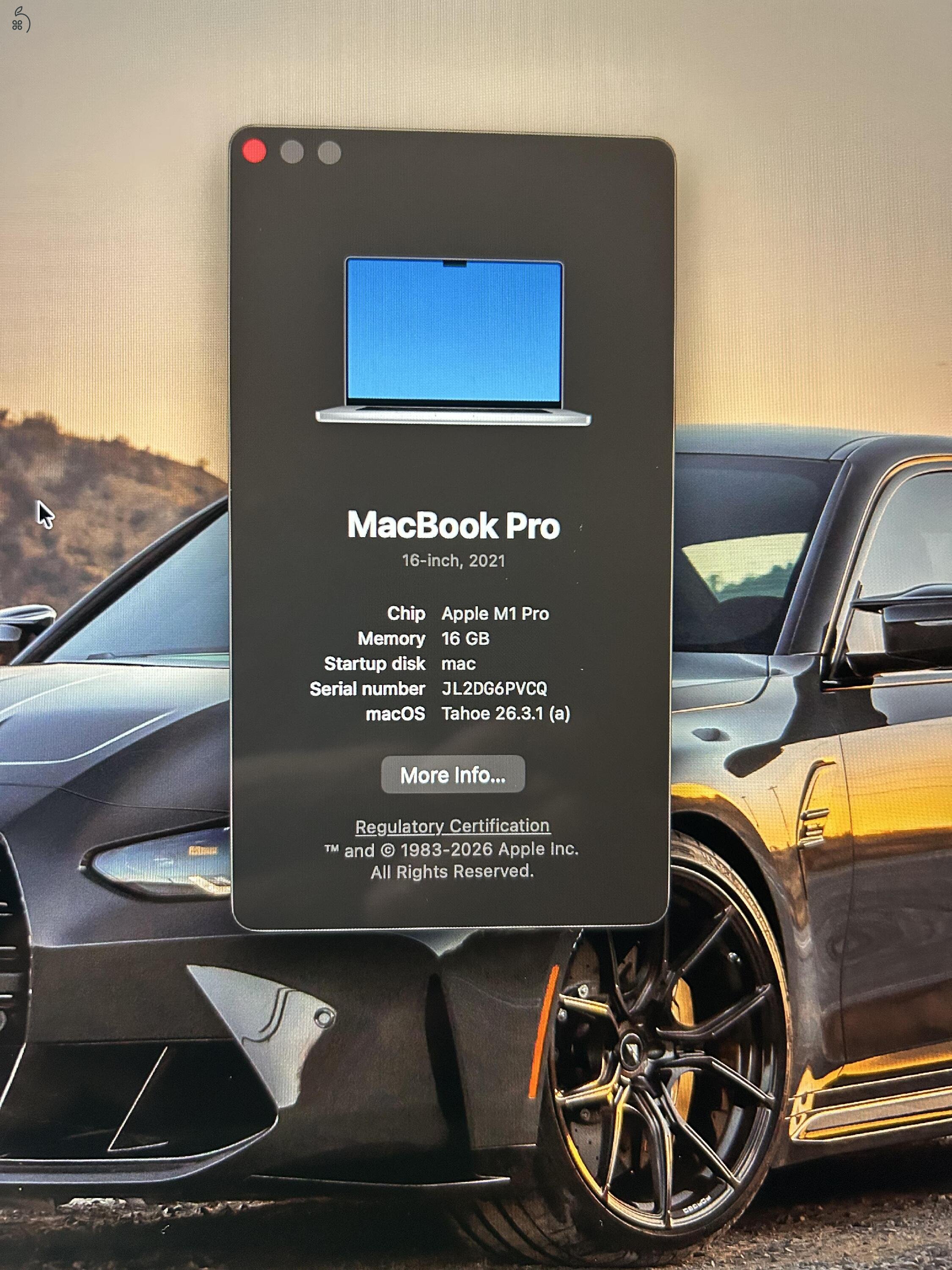 Eladó M1 Pro Macbook Pro (2021, 16 , 512GB, 16GB) 