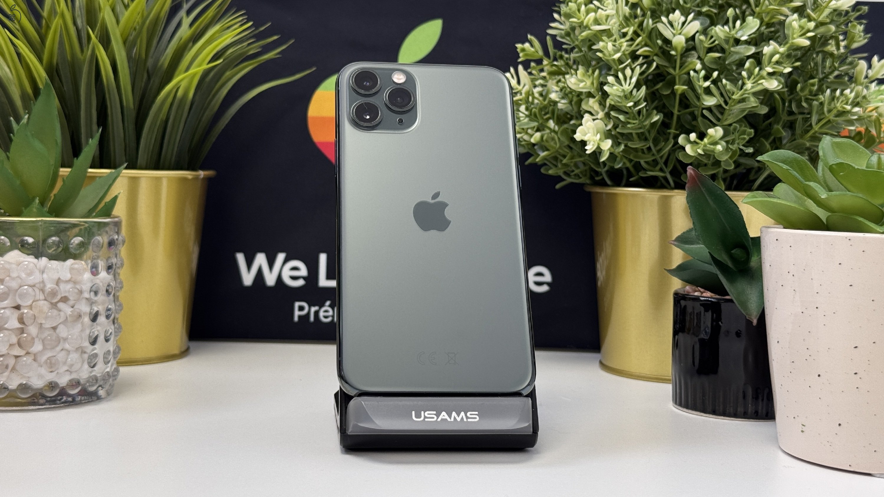  iPhone 11 Pro 256GB Midnight Green, Független - 1ÉV Garancia, Számla 