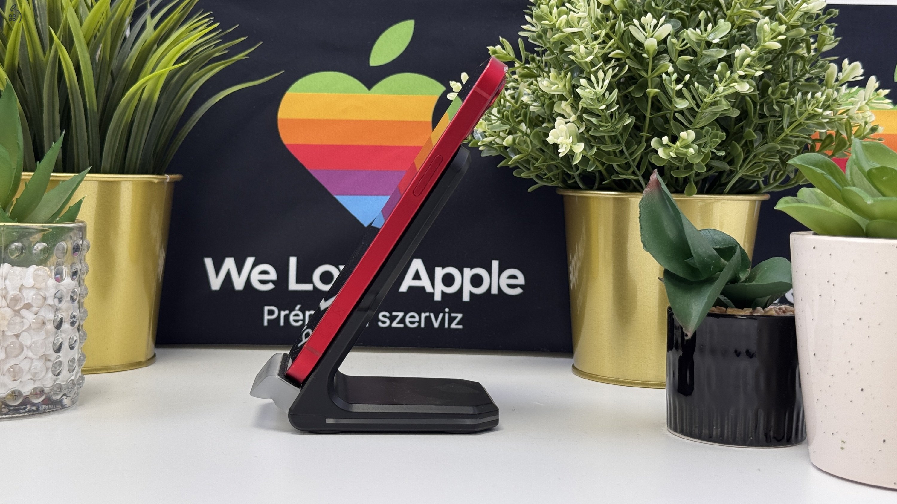 iPhone 13 128GB Piros, Független - 1ÉV Garancia, Számla