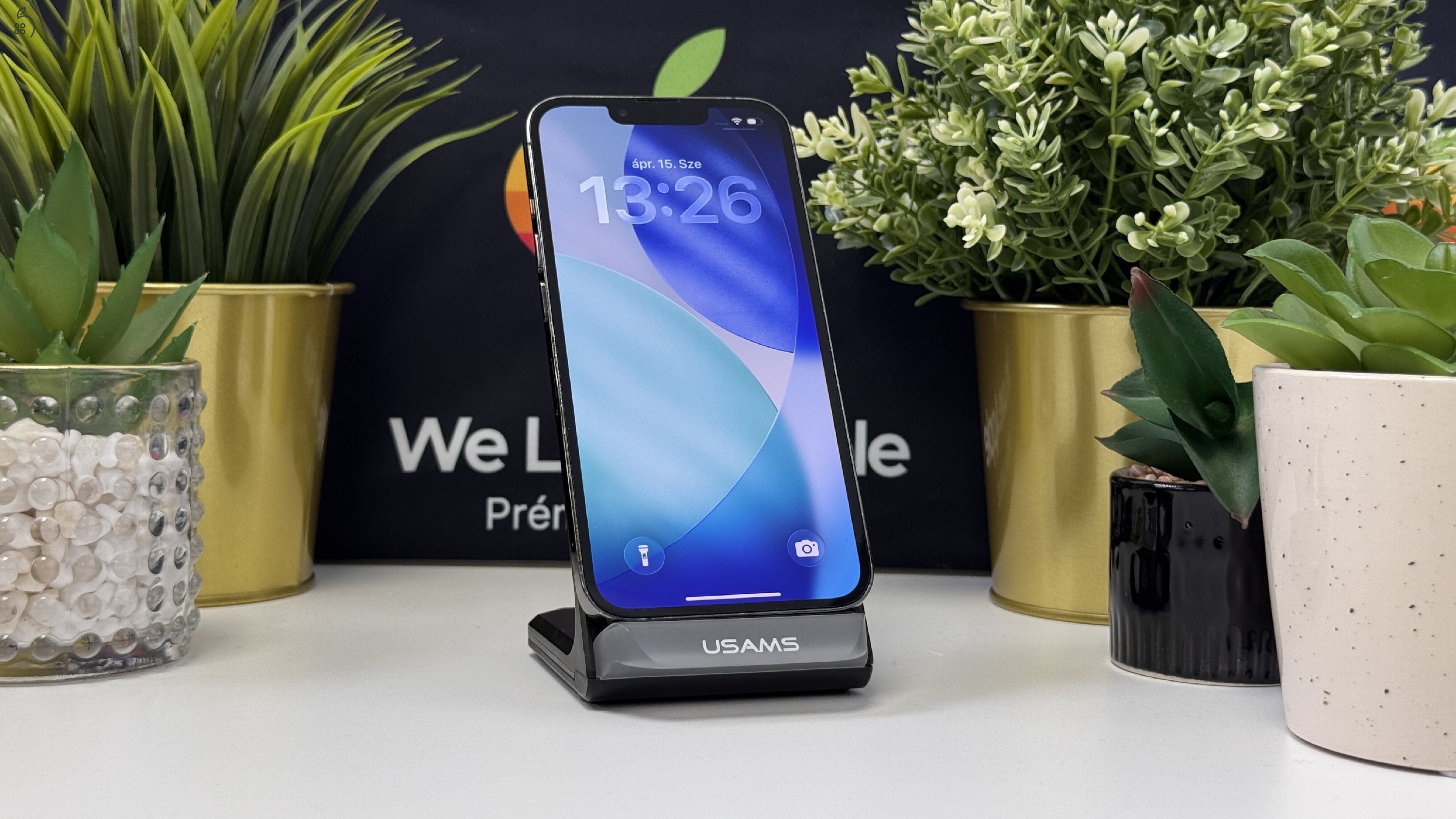  iPhone 13 Pro 128GB Graphite, Független - 1ÉV Garancia, Számla 