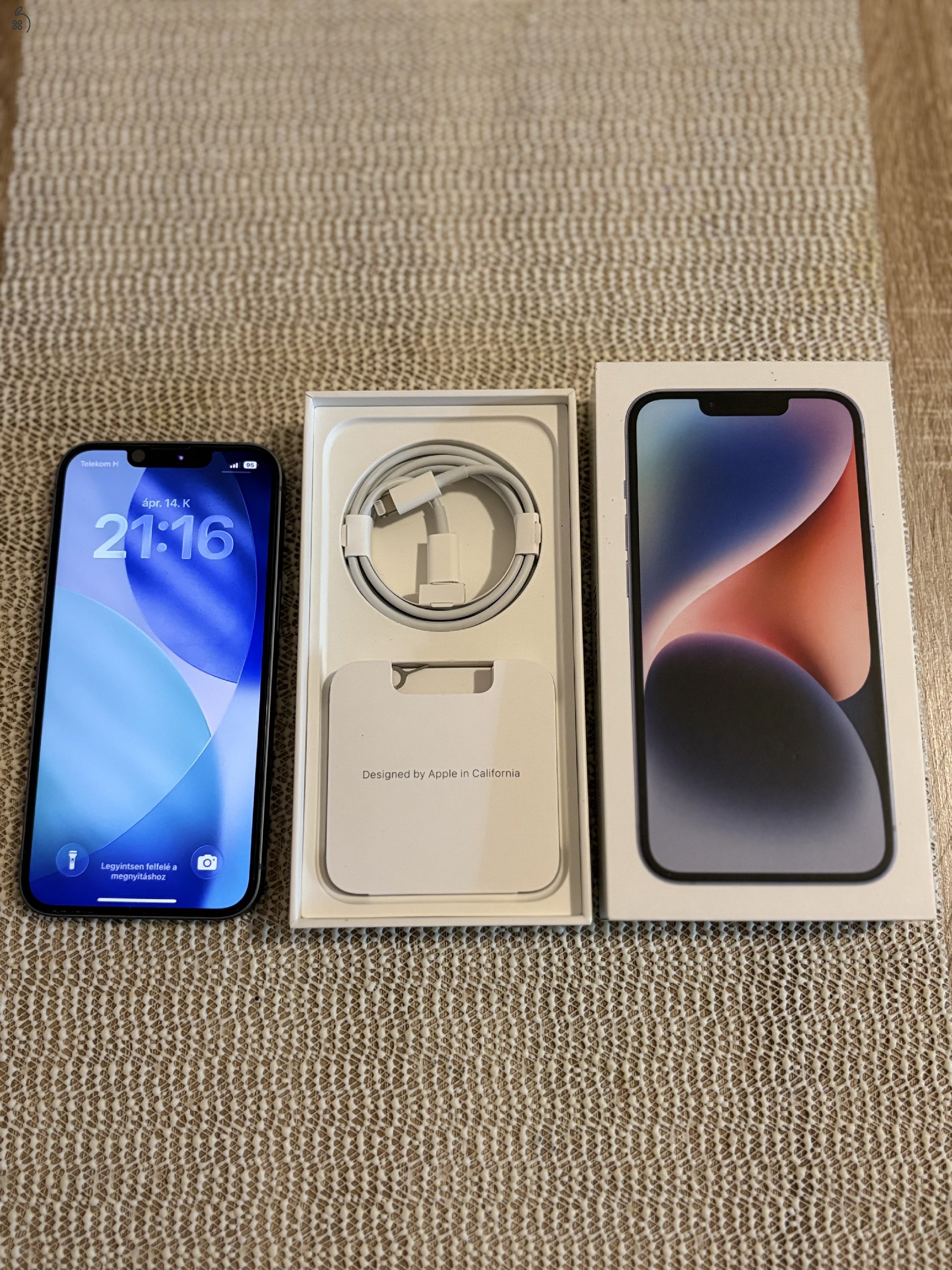 iPhone 14 128gb kártya független Karcmentes Makulátlan 