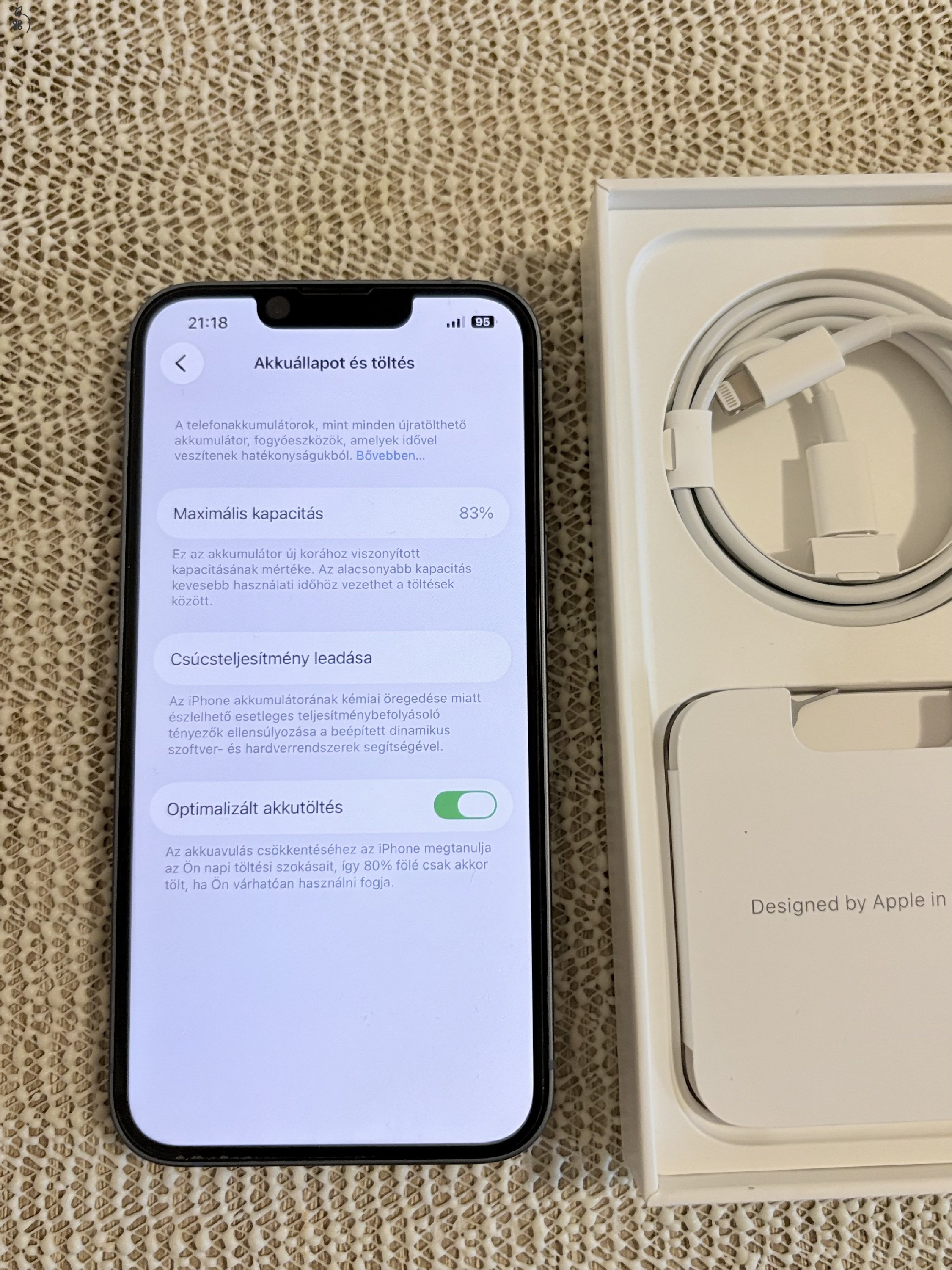 iPhone 14 128gb kártya független Karcmentes Makulátlan 