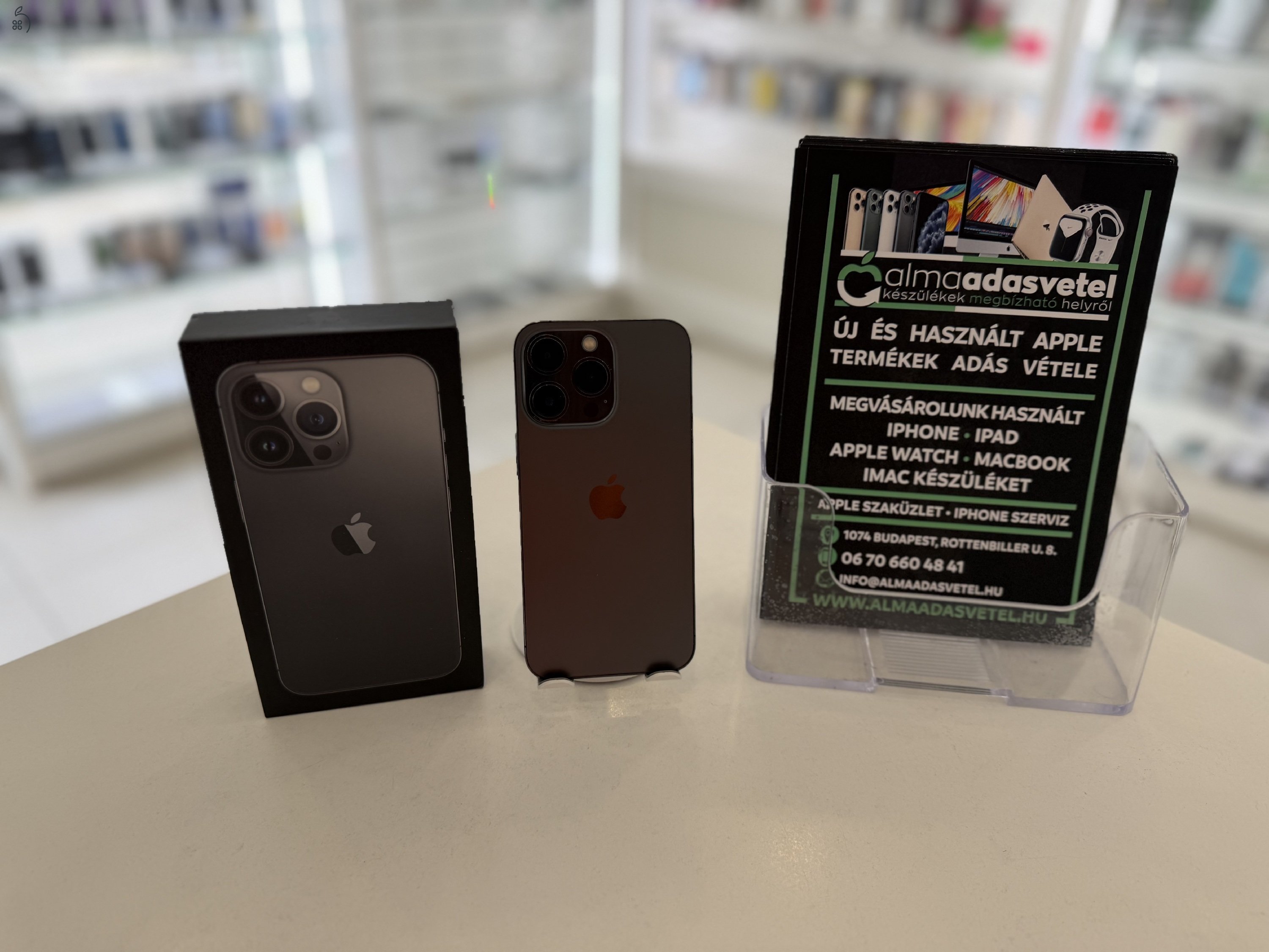 iPhone 13 Pro 128GB Független/1-3 hónap gar./Akku 100%/p4845