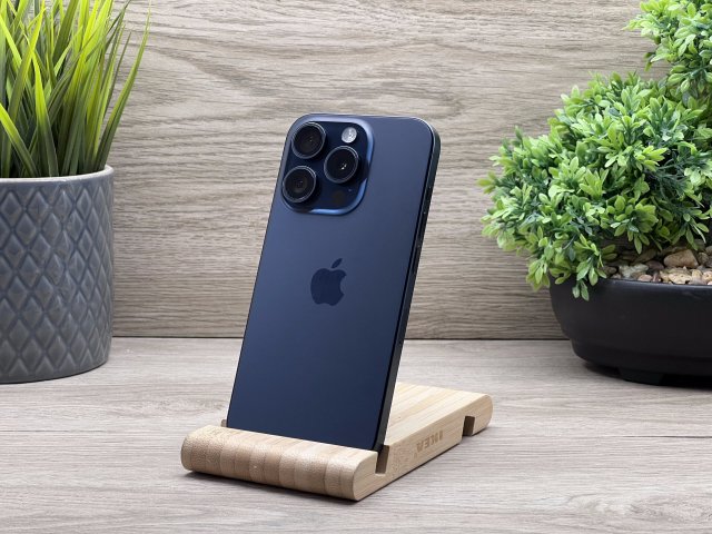 iPhone 15 Pro Blue Titanium 128GB 2 ÉV Garanciával 90%