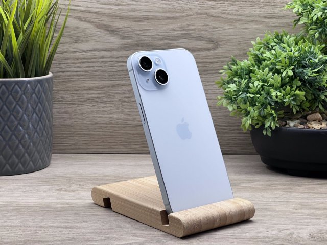 Hibátlan iPhone 15 Blue 128GB 2 ÉV Garanciával 100%