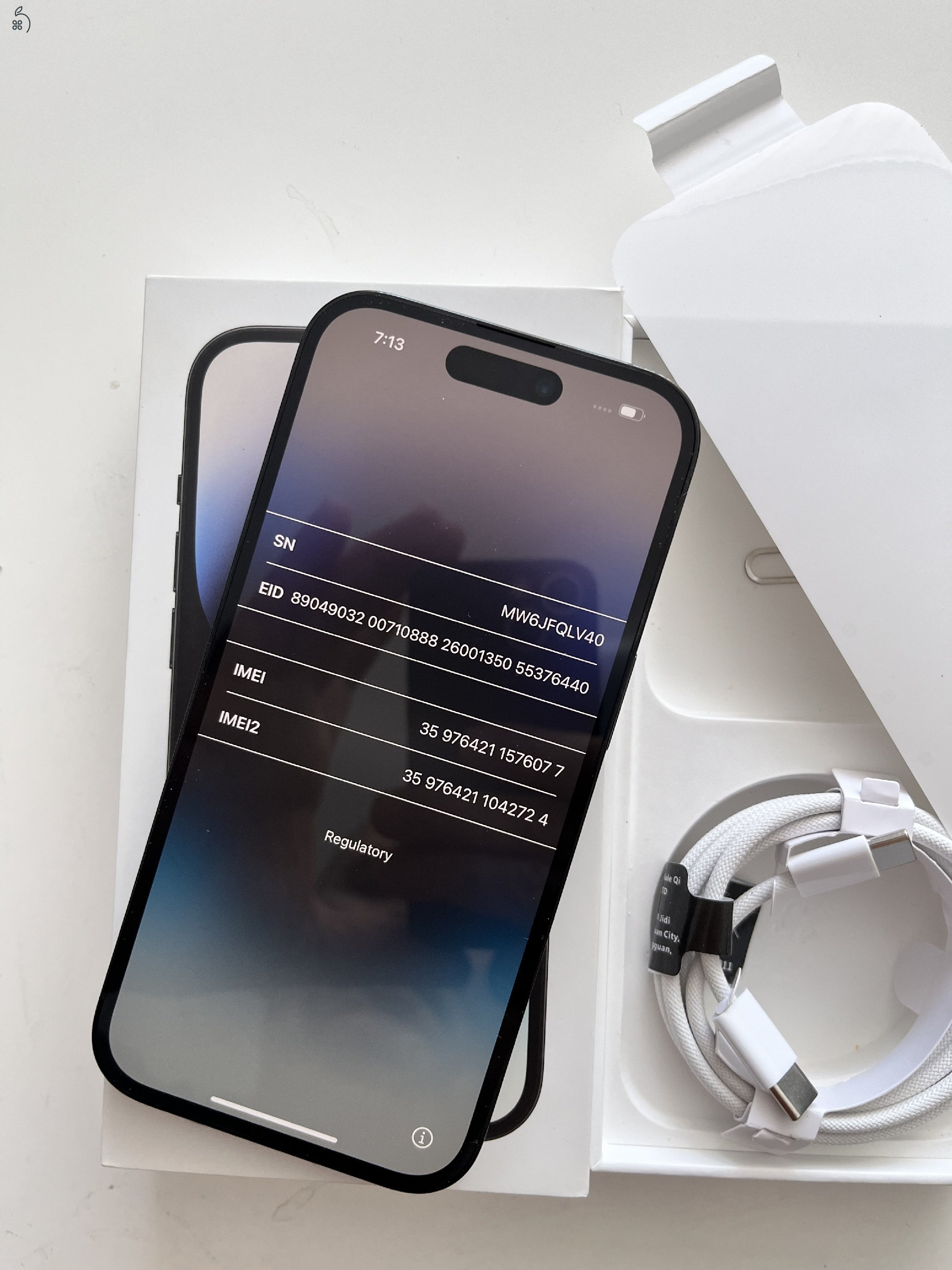 iPhone 14 Pro 128GB Új! Space Black