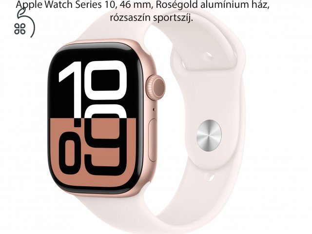 Apple Watch Sereies 10, 46 mm Rose Gold szinben, új, bontatlan!