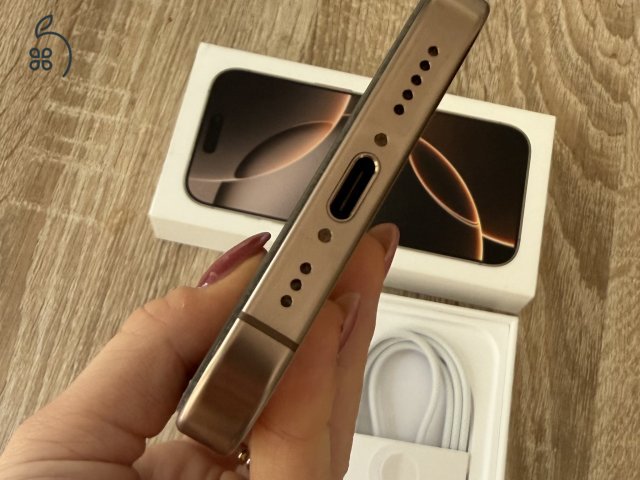 iPhone 16 Pro 128GB - Desert Titanium - 95% akku - Kártyafüggetlen