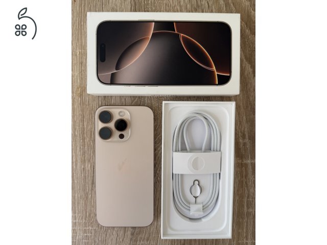 iPhone 16 Pro 128GB - Desert Titanium - 95% akku - Kártyafüggetlen