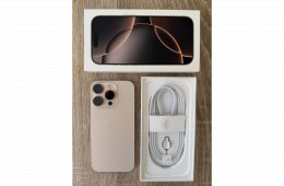 iPhone 16 Pro 128GB - Desert Titanium - 95% akku - Kártyafüggetlen