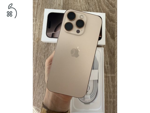 iPhone 16 Pro 128GB - Desert Titanium - 95% akku - Kártyafüggetlen