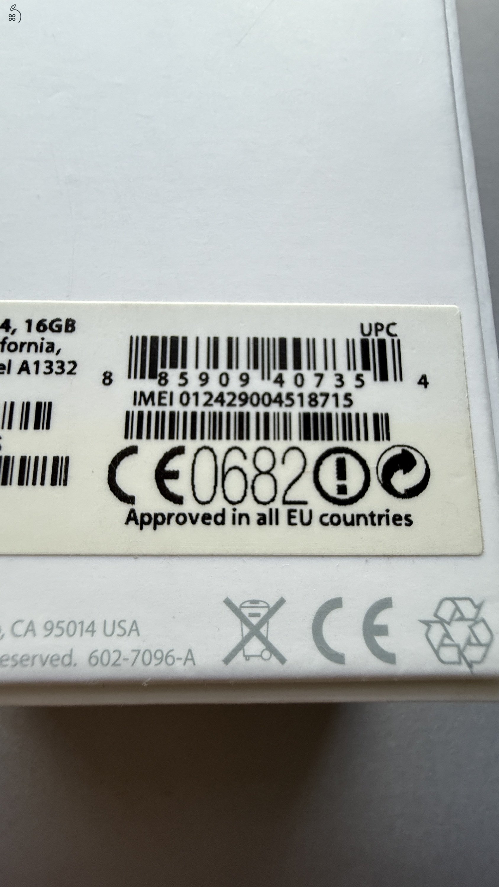 iPhone 4 16GB ÚJ még nem volt használva!