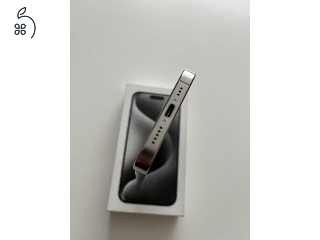 iPhone 15 Pro 128GB Új! Aktiválatlan! White Titanium. 