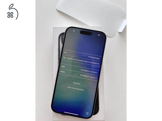 iPhone 15 Pro 128GB Új, nem felújított! Aktiválatlan! White Titanium. 