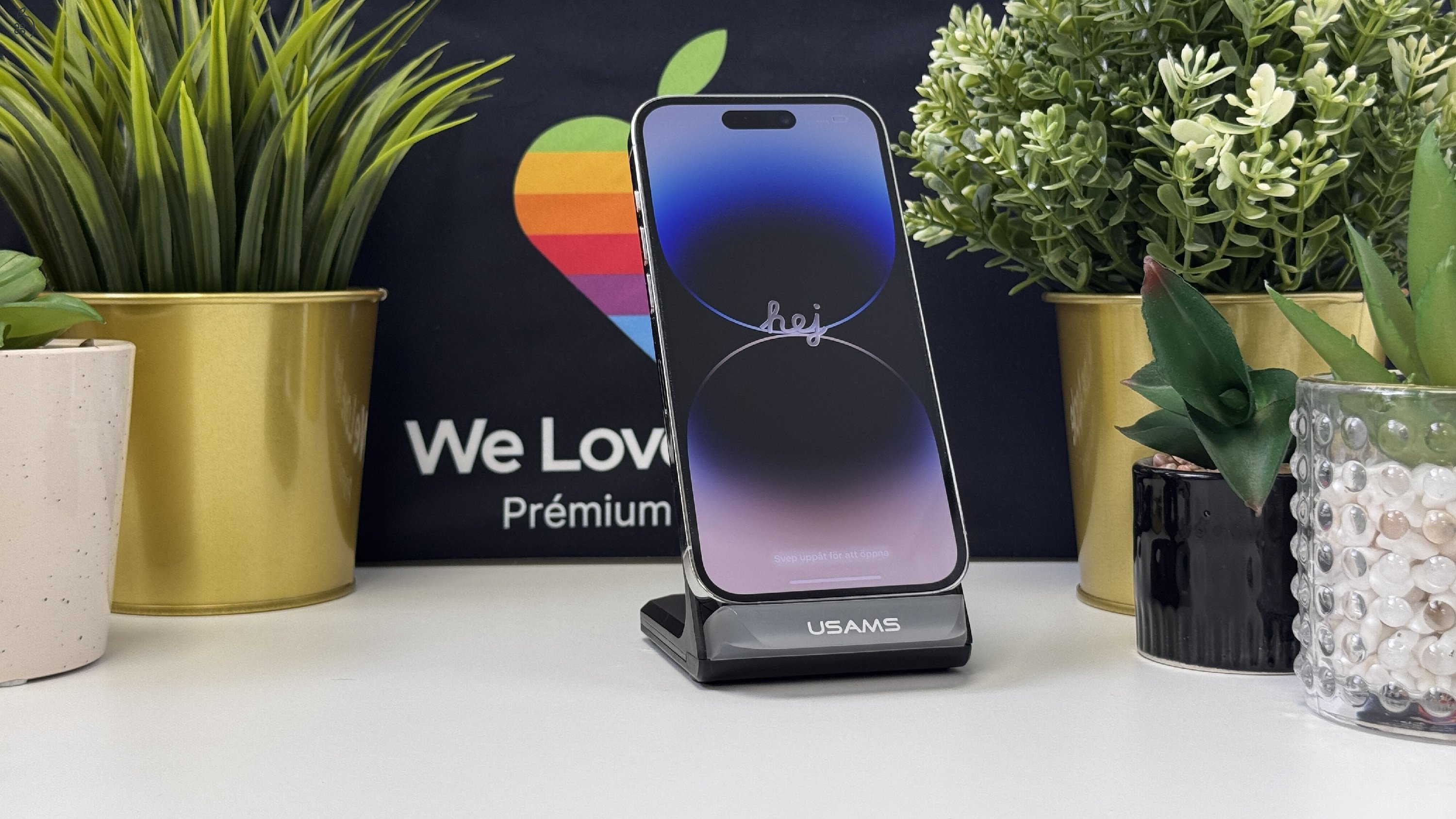 iPhone 14 Pro 128GB Ezüst, Független - 1ÉV Garancia, Számla