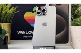 iPhone 15 Pro 128GB Natúr Titán - Független, Számla, Garancia