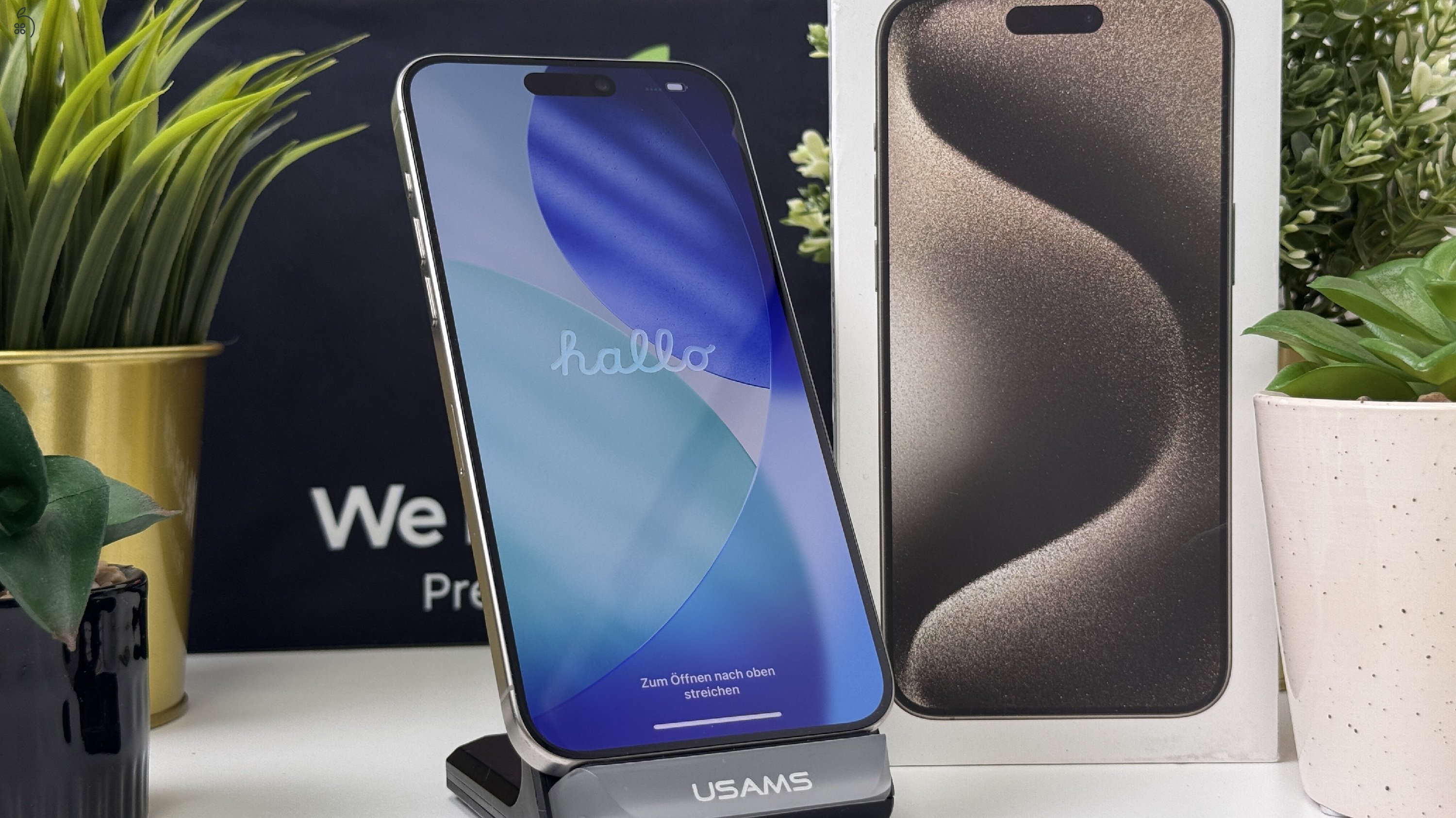 iPhone 15 Pro 128GB Natúr Titán - Független, Számla, Garancia