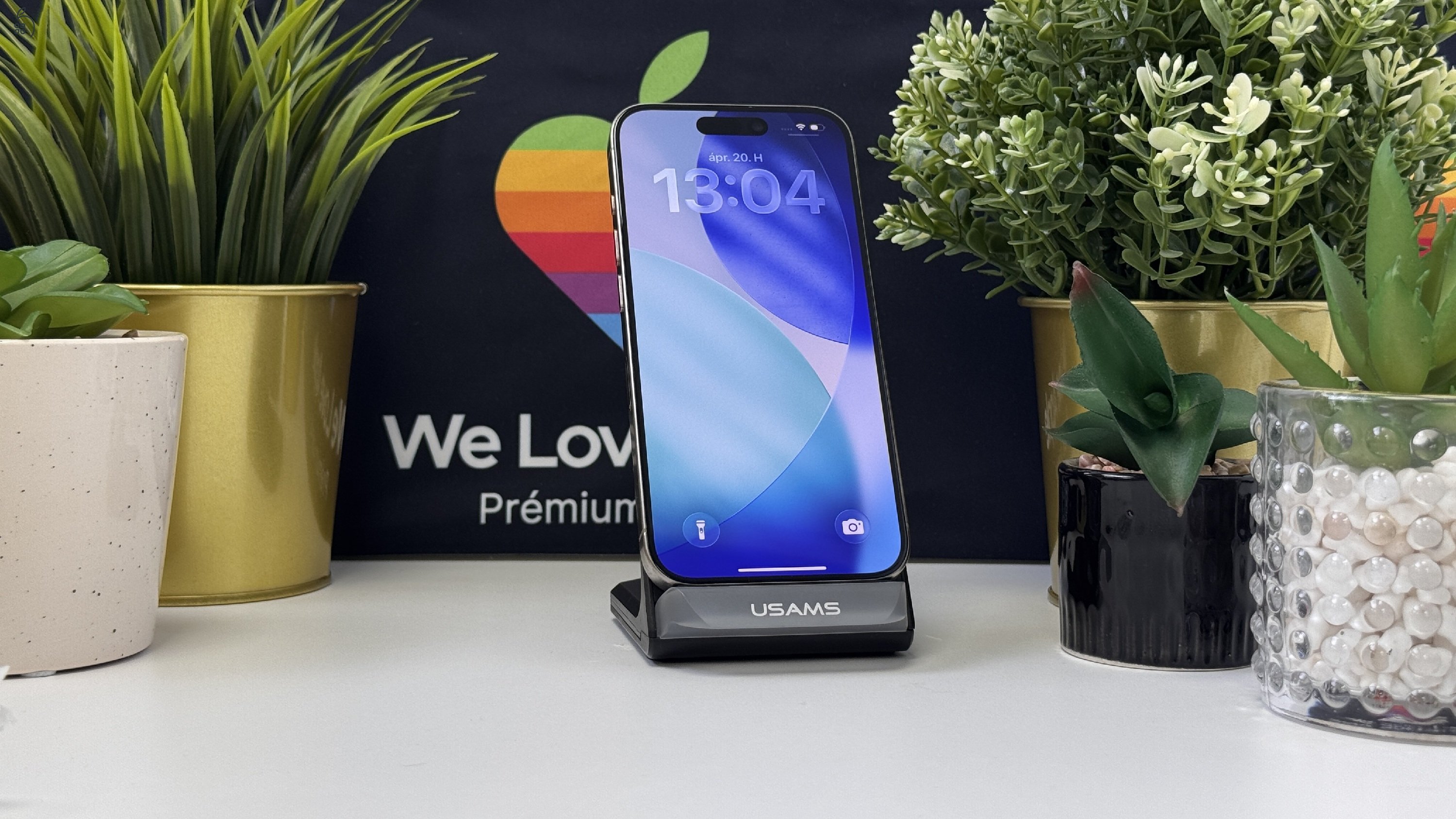 iPhone 15 Pro 128GB Natúr Titán, Független - Számla, 1ÉV Garancia