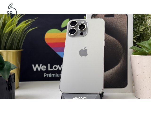 iPhone 15 Pro 256GB Natúr Titán - Független, Számla, Garancia