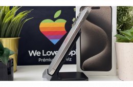 iPhone 15 Pro 256GB Natúr Titán - Független, Számla, Garancia