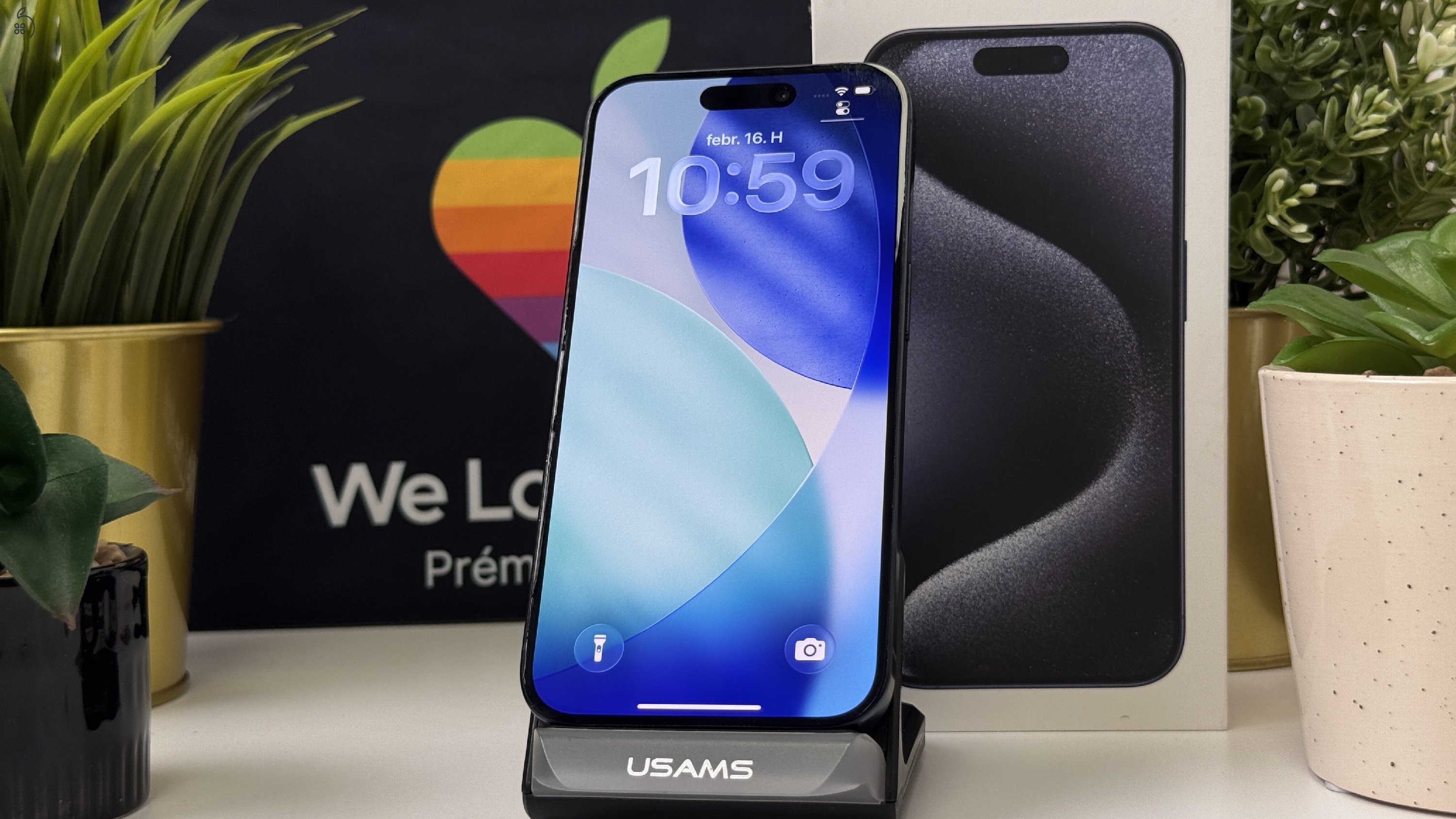 iPhone 15 Pro 128GB Kék - Független, Garancia, Számla