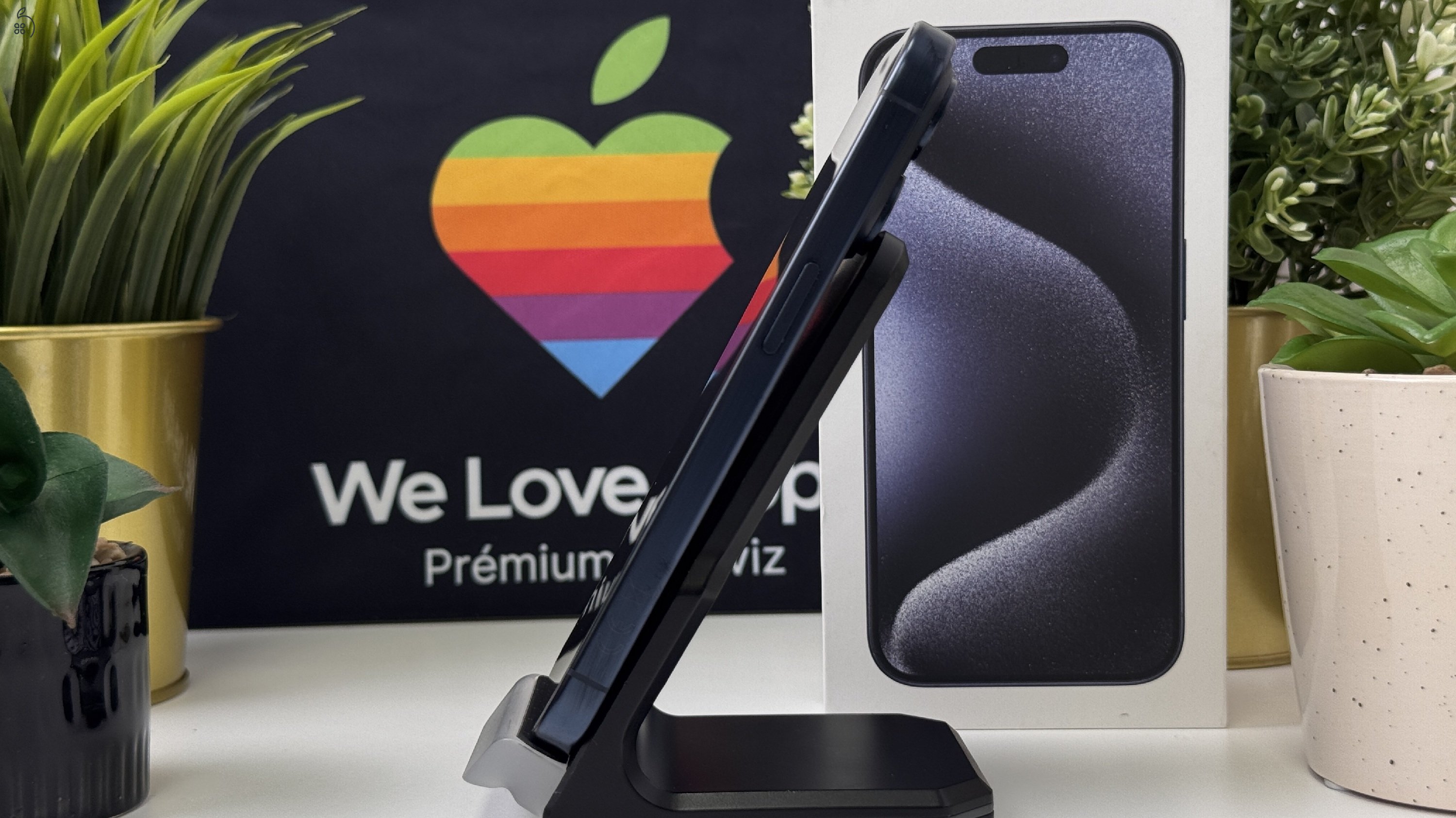 iPhone 15 Pro 128GB Kék - Független, Garancia, Számla