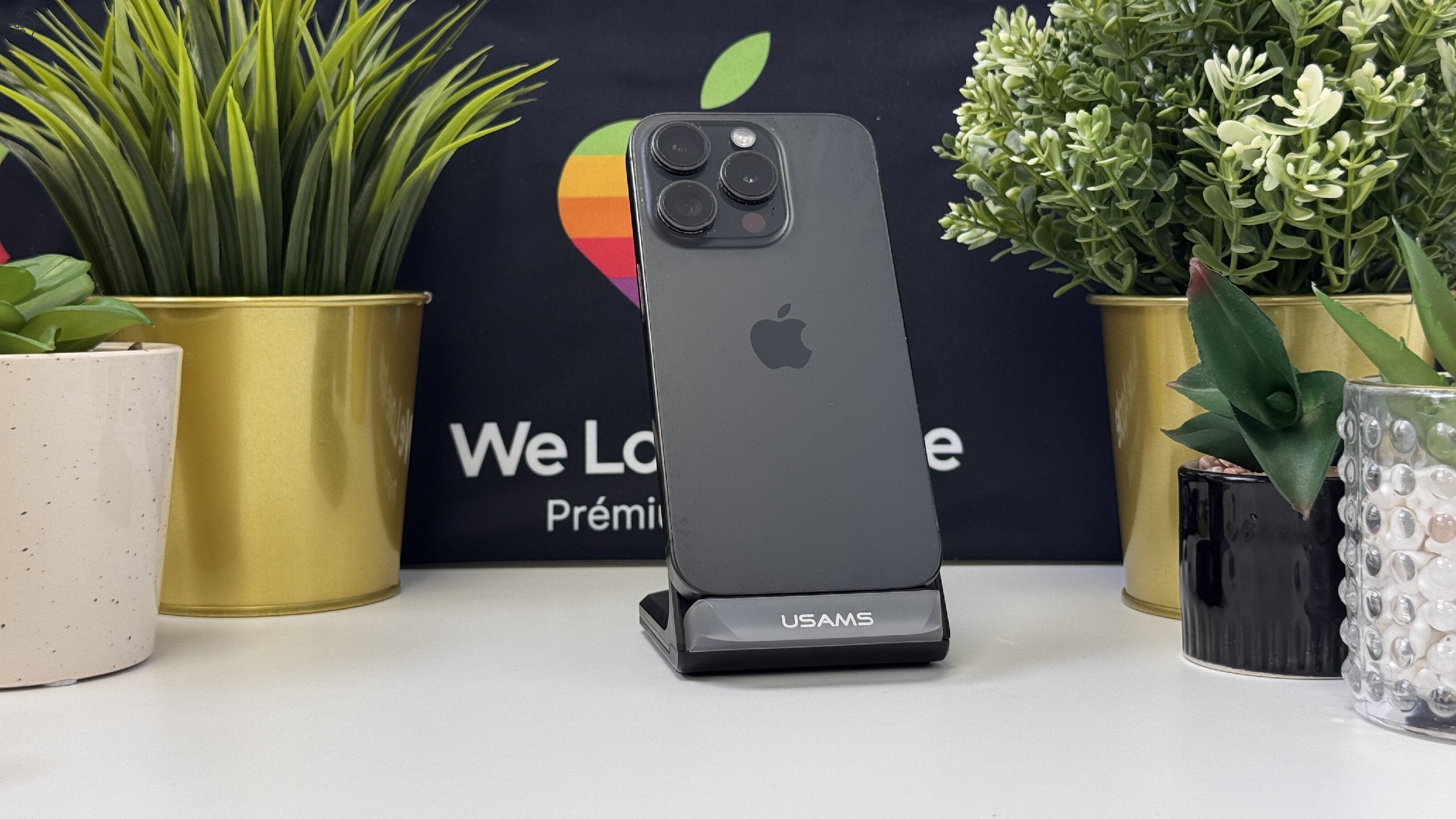 iPhone 15 Pro 256GB Fekete Titán, Független - Számla, 1ÉV Garancia