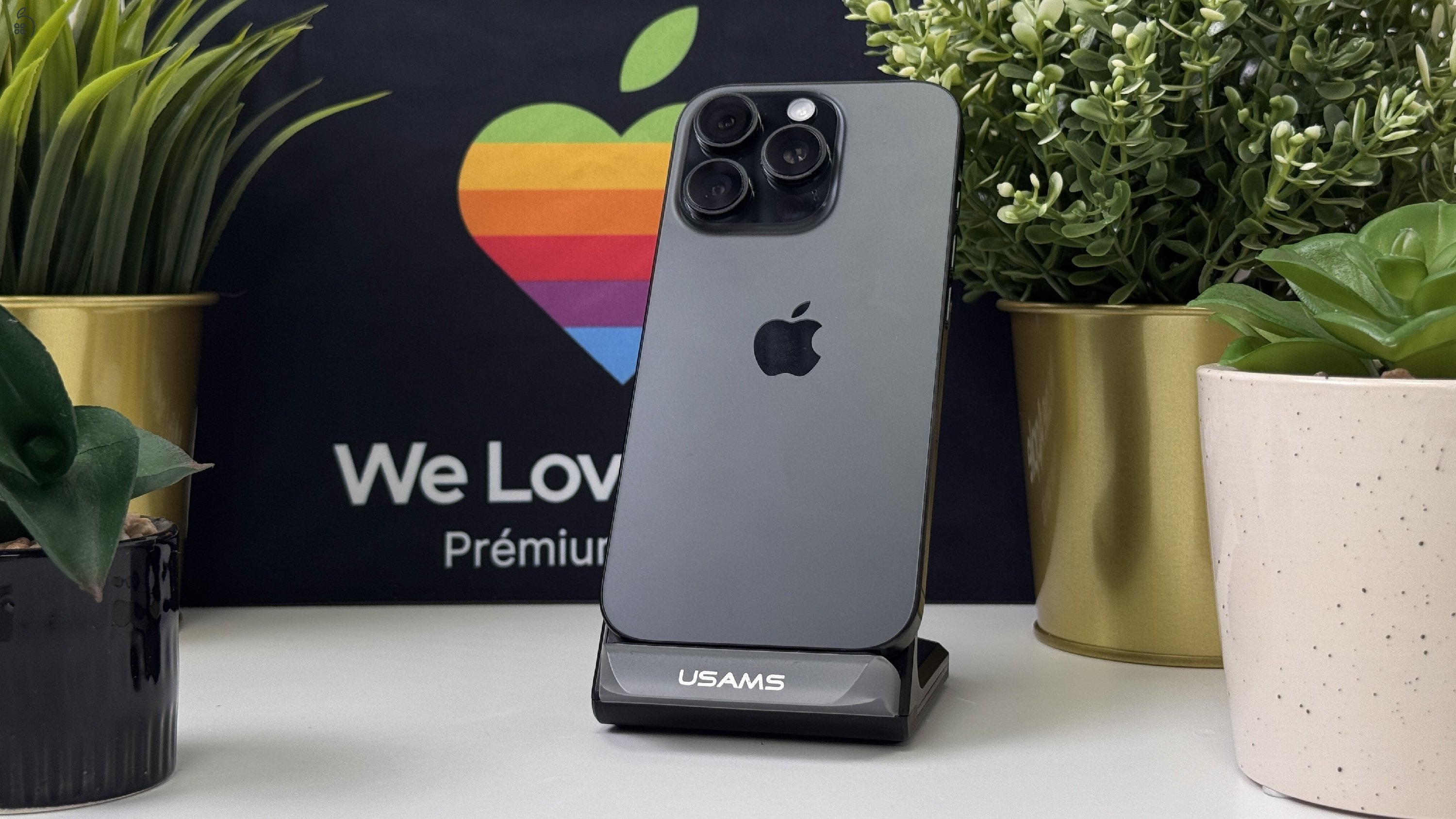 iPhone 16 Pro 256GB Fekete, Független - 1ÉV Garancia, Számla 