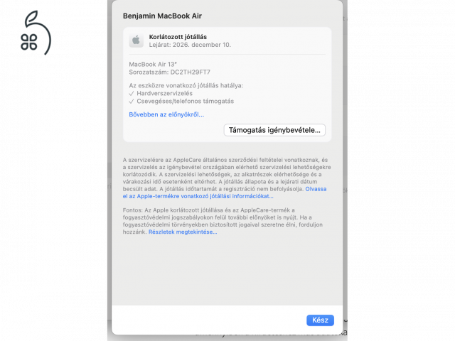 Macbook Air M4, új állapotú, csere iPad Pro-ra