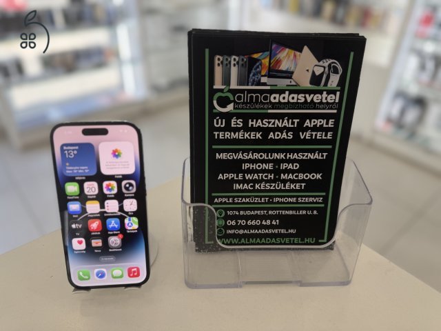 iPhone 14 Pro Független Megkímélt/1-3 hónap gar./Akku 100%/p4849
