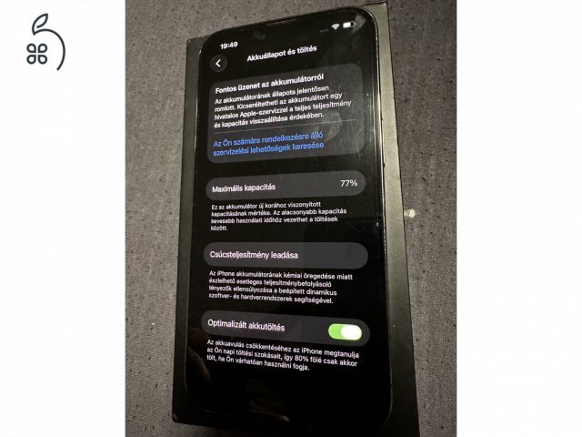 Eladó iPhone 13 Pro 128GB Szürke - Független, top állapot!