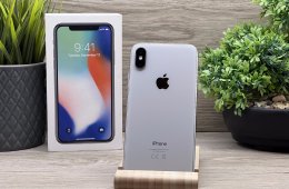 iPhone X Silver 256GB 2 ÉV Garanciával 100%