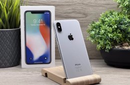 iPhone X Silver 256GB 2 ÉV Garanciával 100%