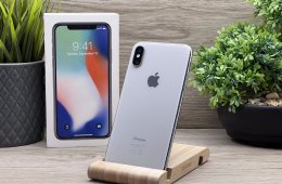 iPhone X Silver 256GB 2 ÉV Garanciával 100%
