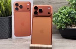 Hibátlan iPhone 17 Pro Max Cosmic Orange 256GB 2 ÉV Garanciával 99%