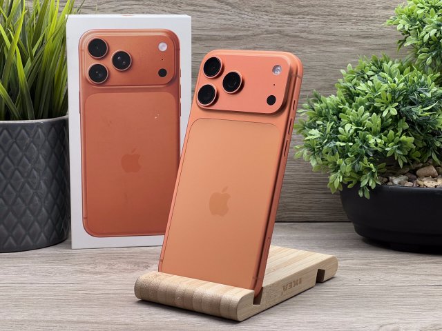 Hibátlan iPhone 17 Pro Max Cosmic Orange 256GB 2 ÉV Garanciával 99%