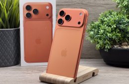 Hibátlan iPhone 17 Pro Max Cosmic Orange 256GB 2 ÉV Garanciával 99%