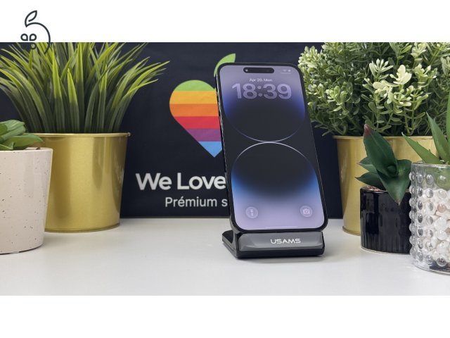  iPhone 14 Pro Max 256GB Asztrofekete, Független - Számla, 1ÉV Garancia 