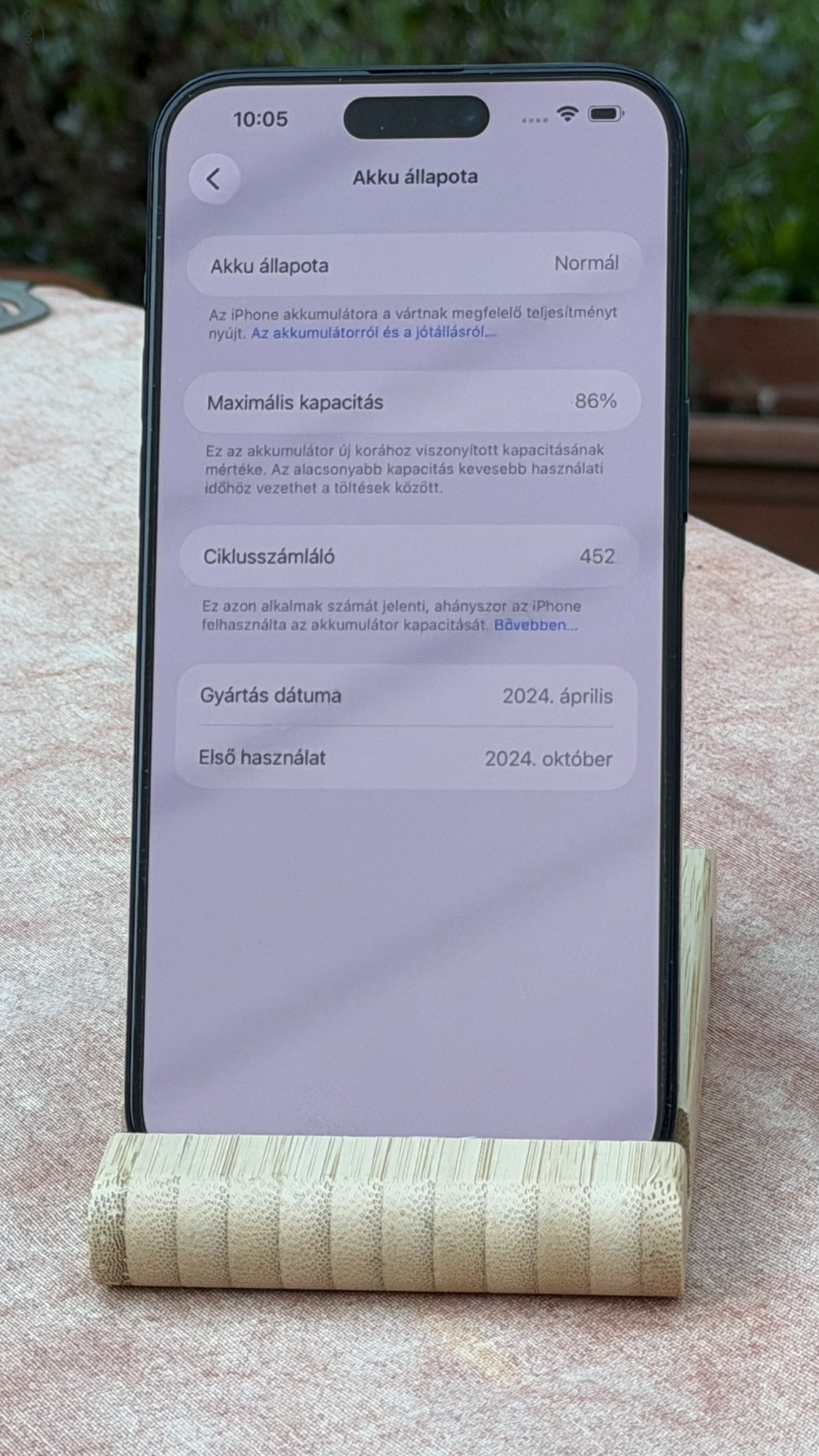 iPhone 15 Pro Max Blue Titanium 256GB karcmentes +4 hónap biztosítással