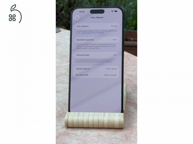 iPhone 15 Pro Max Blue Titanium 256GB karcmentes +4 hónap biztosítással