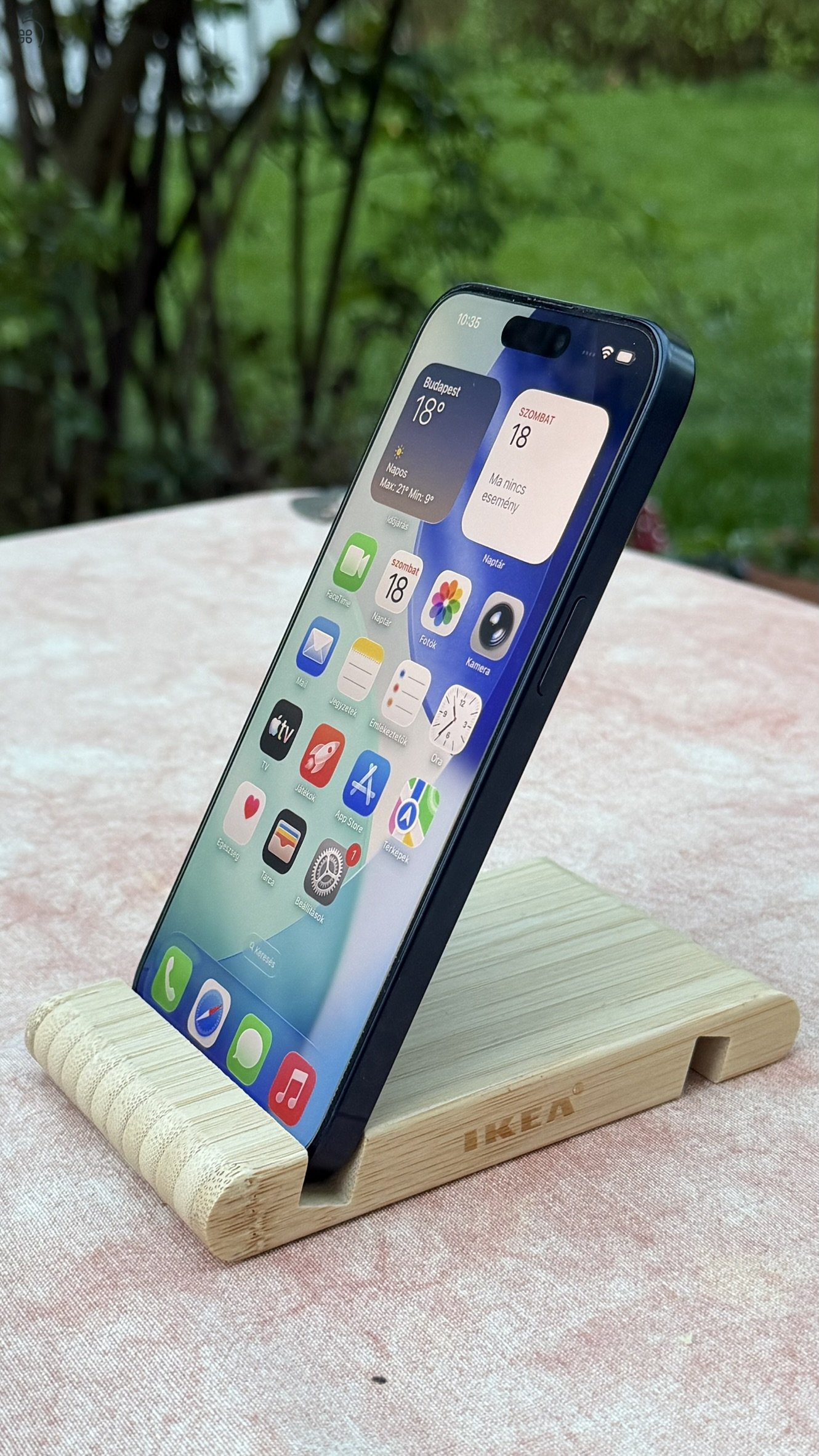 iPhone 15 Pro Max Blue Titanium 256GB karcmentes +4 hónap biztosítással