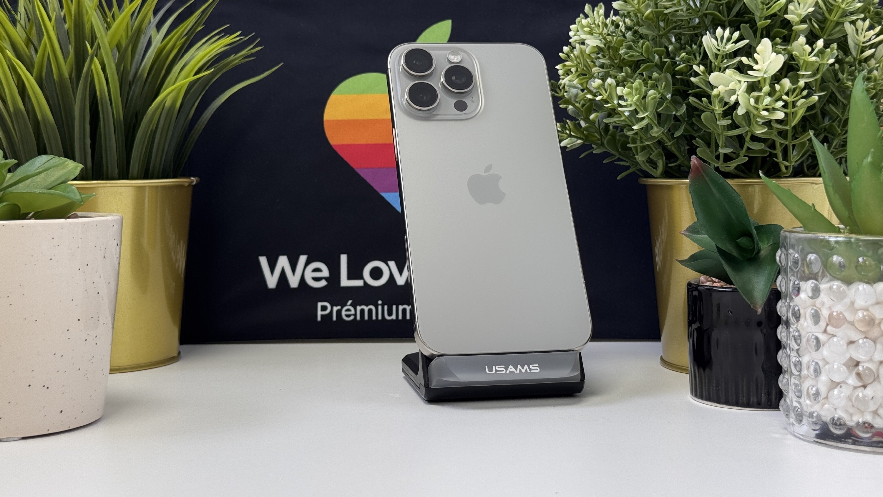 iPhone 16 Pro Max 1TB Natúr Titán, Független - Számla, 1ÉV Garancia