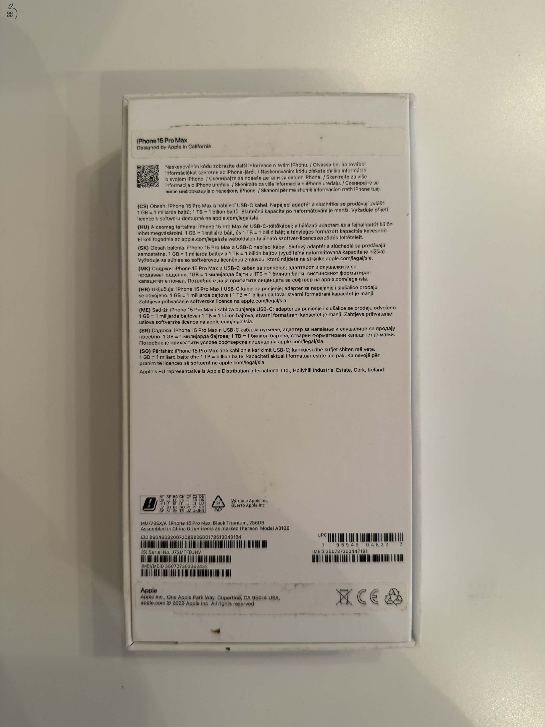 IPhone 15 Pro Max 256GB