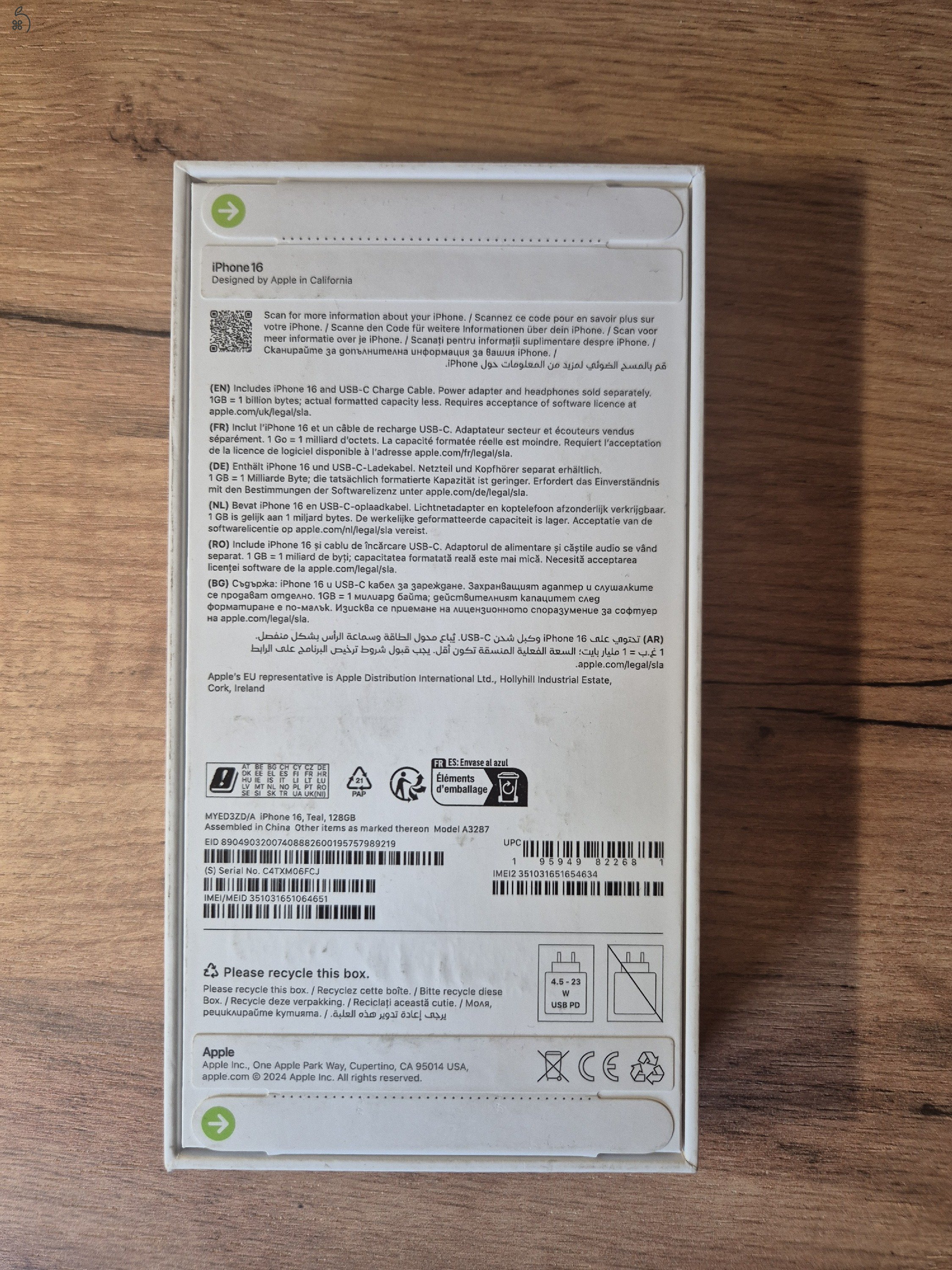 Bontatlan Iphone 16 128gb