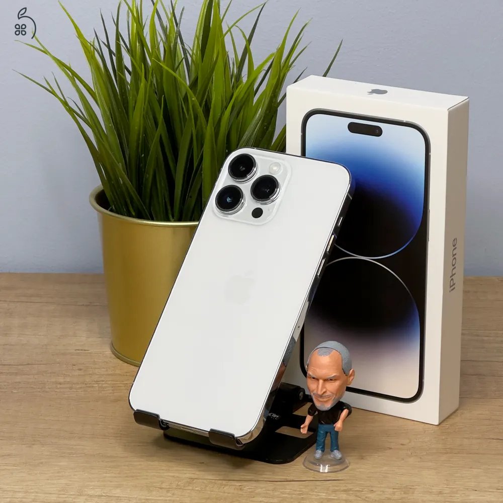 MacSzerez.com - iPhone 14 Pro / 128GB / Ezüst szín / Gyári új akkumulátor! / Garancia!