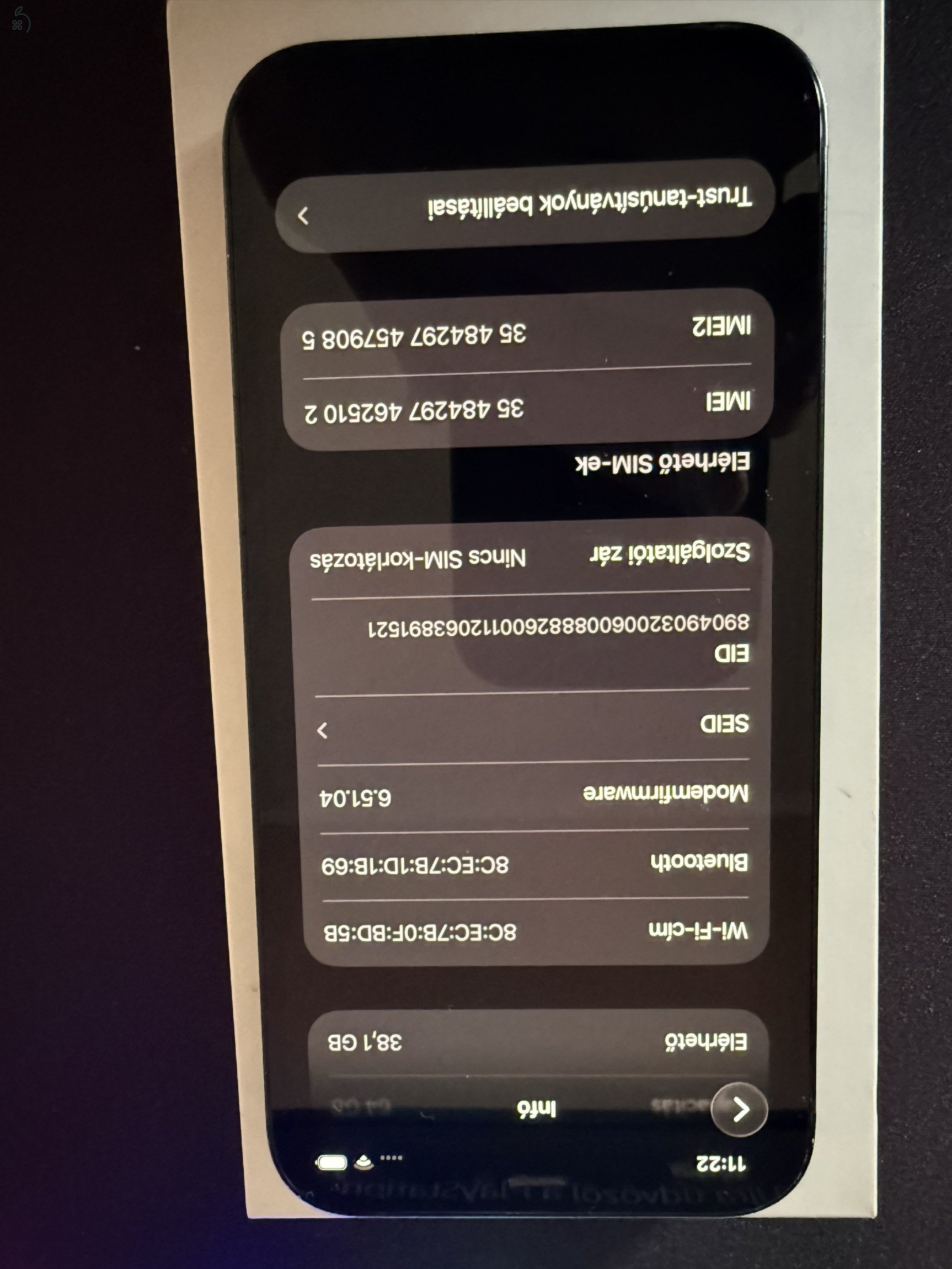 iPhone 12 64GB - Fekete - 100% Akkumulátor - Üvegfólia + Tok