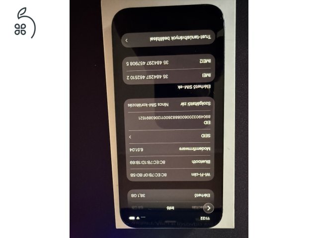 iPhone 12 64GB - Fekete - 100% Akkumulátor - Üvegfólia + Tok